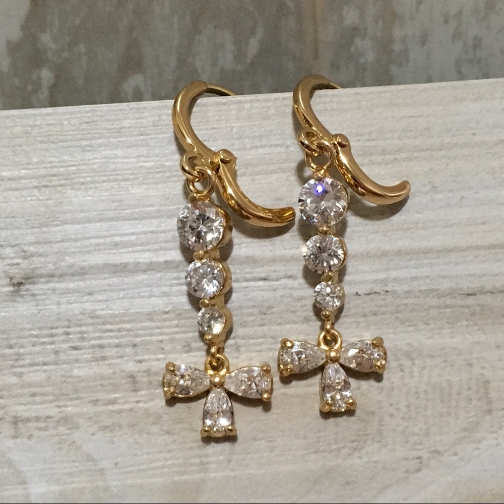 New Dangling earrings teardrops gold filled - Picture 3 of 8